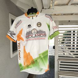 Cycling Jersey professional style. Men's medium. Full length zipper. 3 pockets. Very cool and comfortable in hot weather. Clean. Like new.
