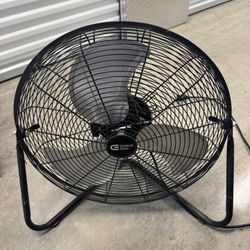 Tech Drive High Velocity Floor Fan, 20 inch Heavy Duty Metal Industrial Fans,3 Powerful Speed,360° Adjustable Tilting and All Metal Construction, Blac