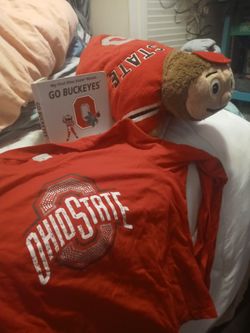 Med Ohio State Shirt, Book And Pillow Pet