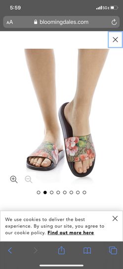 Authentic GUCCI BLOOM SLIDES