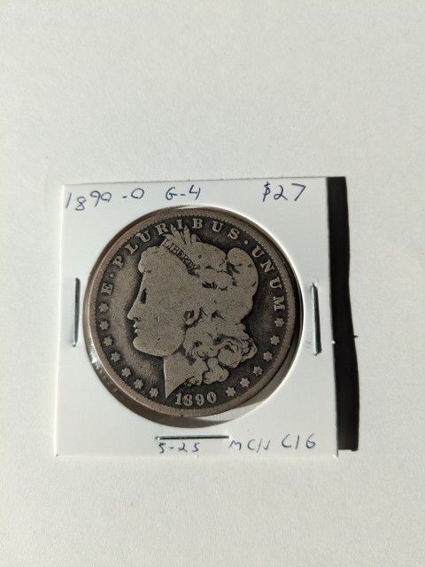 1890-O Morgan Silver Dollar