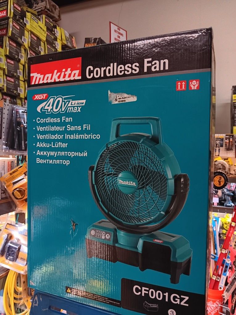 Makita XGT 40V Max Li-Ion Cordless Fan. Tool-Only