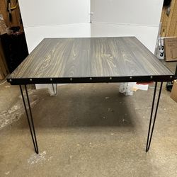 Wood Dining Room Table - 48” X 48” X 33” - New