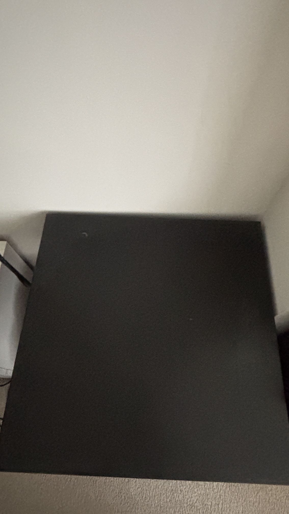 Ikea Lerhamn Used 29×29 Wood Table, Black-Brown
