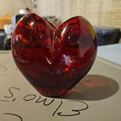 Glass Heart Jar