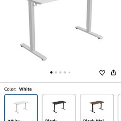 FEZIBO One-Piece Standing Desk Adjustable Height Stand up Home Office Desk, 40x24 Inch Electric Standing Computer Desk, with 4 Memory Presets, Headpho