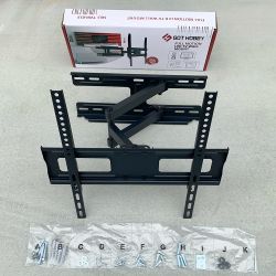 New In Box $25 Full Motion 32-55” TV Wall Mount Bracket Dual Arms Swivel Tilts Max 99lbs