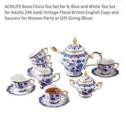 24 K Gold Bone China New In Box 