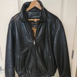 Designer Mens Leather Coat 