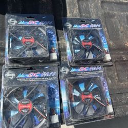 4 NEW - EVERCOOL EC12025H12BP, a 120mm x 25mm high-speed double ball-bearing PWM fans-READ BELOW ⬇️