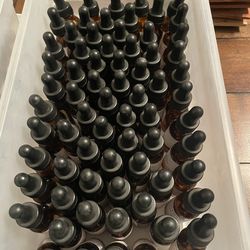 1/2 oz Glass Dropper Bottles - Amber qty114