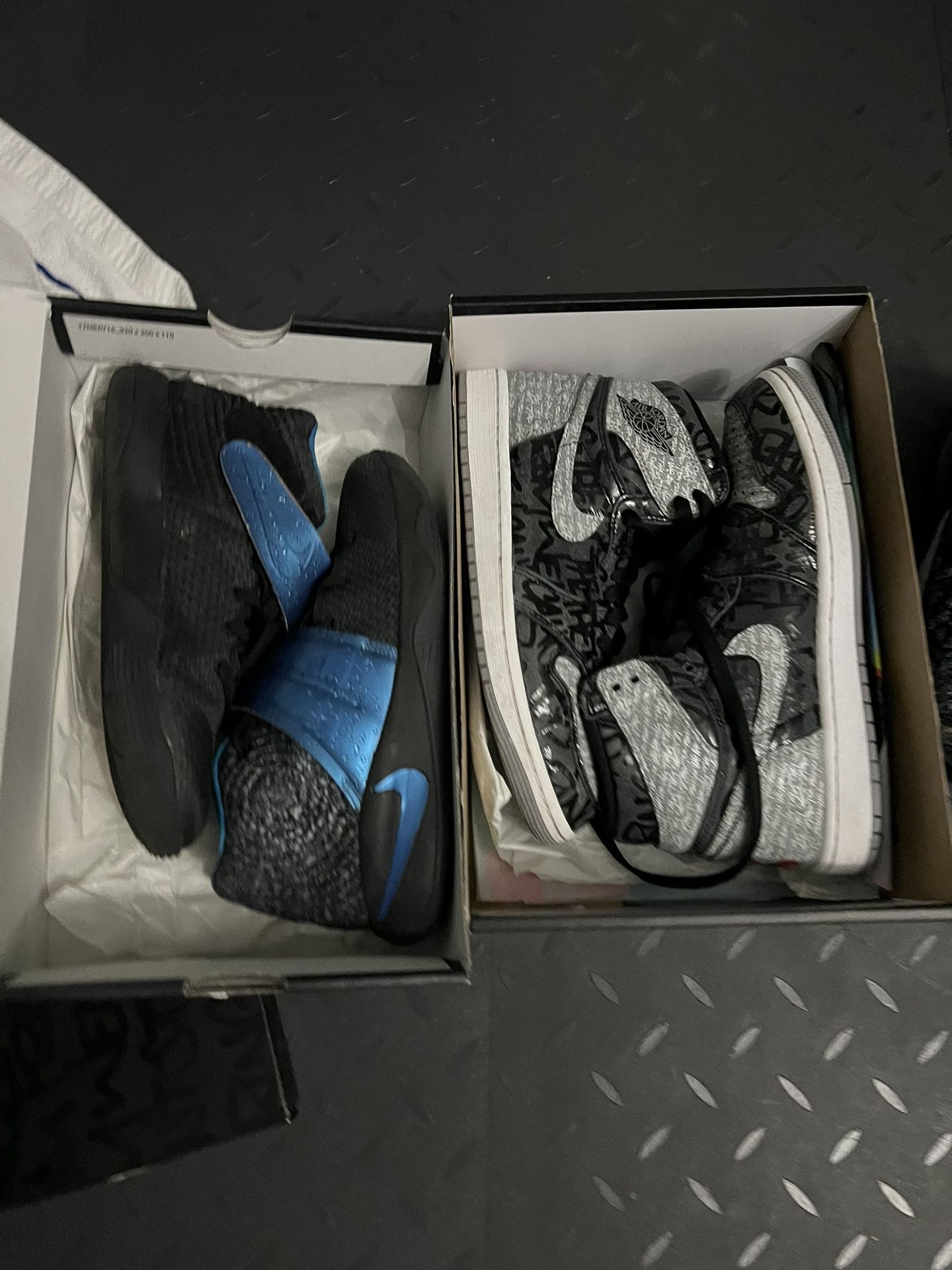 15 Pairs Of Used Kids Basketball Shoes