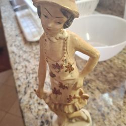 Ceramic Lady Statue
