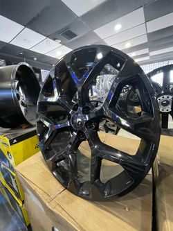 24”  GM Chevy Replicas Wheels 24x10” Rims Size Black Finish -Brand New in Box