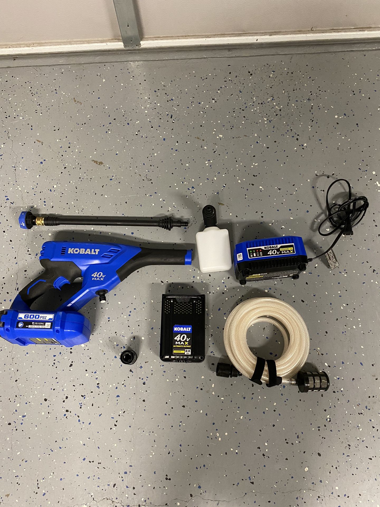 Kobalt 40v 2024 pressure washer