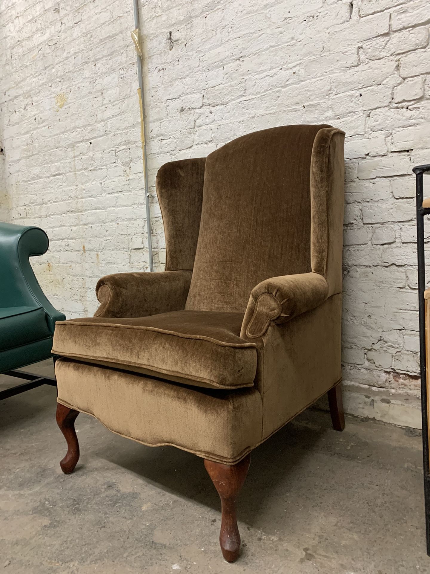 Vintage Mohair Reading Chair