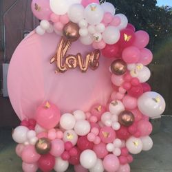 Pink Balloon Decoration 