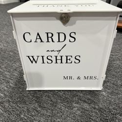 Cards And Wishes Box For Sale 