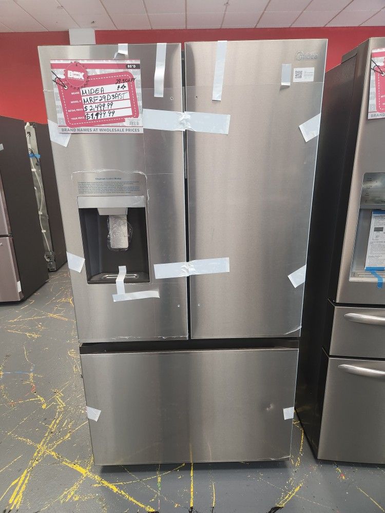 Amazing MIDEA 29.3 CU FT Refrigerator MRF29D3AST french Door 36 Inches