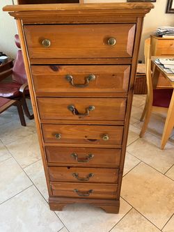 Tall dresser wood brown