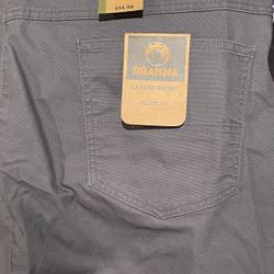 Canvas Relaxed Fit Brahma Shorts Size 42 