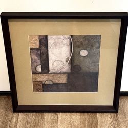 🖼️ Rare “Spherical Motion” Framed Artwork by Norm Olson, Glass, Hang Wire (brand new)