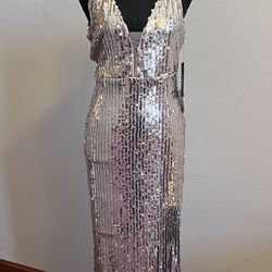 Gold sequin gown