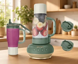 **BRAND NEW in box** Ninja BlendBOSS Tumbler Blender with (2) 26oz Tumblers and Straws - Green color