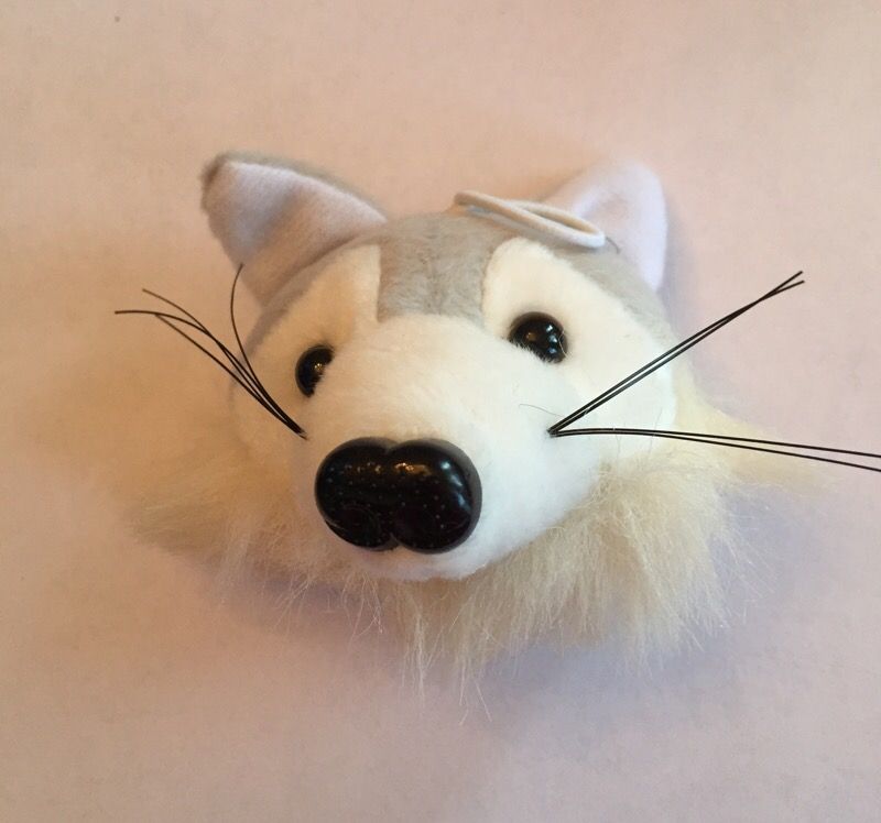 Homecoming mum supplies - plush wolf head