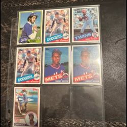 1980s Rookie Cards Gooden Puckett Hershiser Etc 