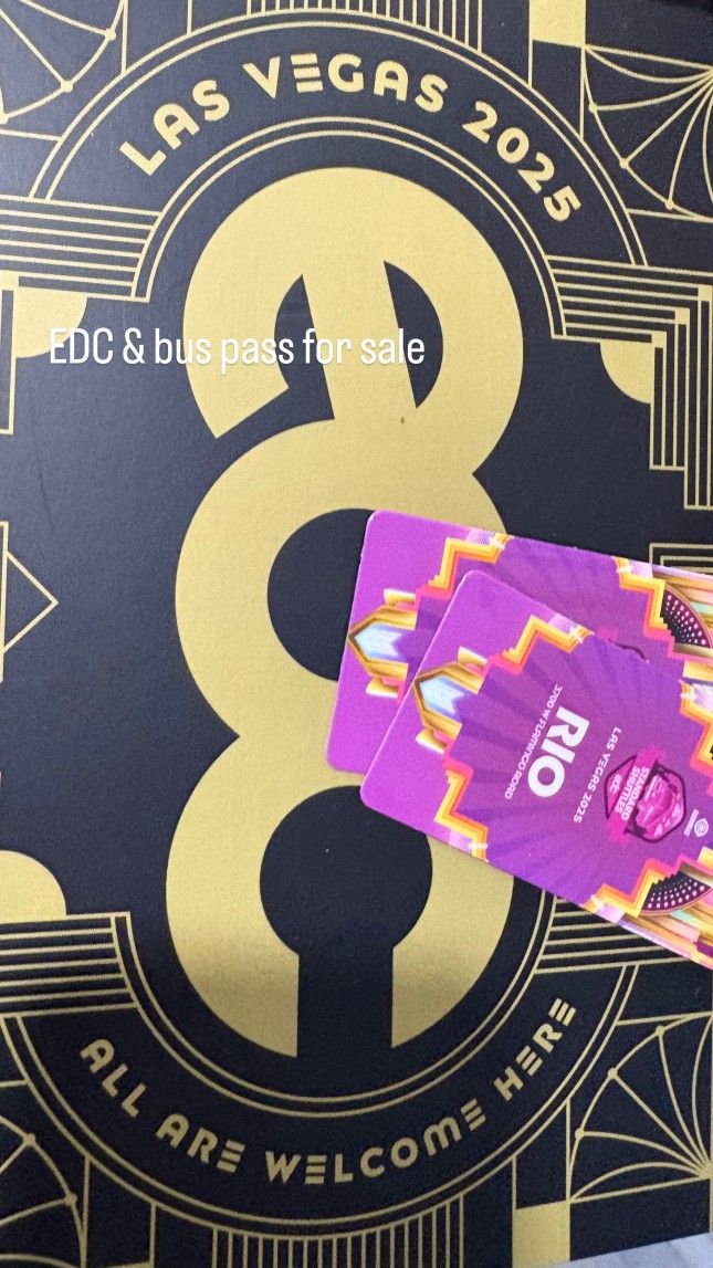 EDC 2025 Weekend Tix + Bus Pass