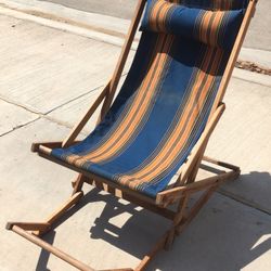 Vintage 1960s Beach Lounge Chair Mid Century Modern 