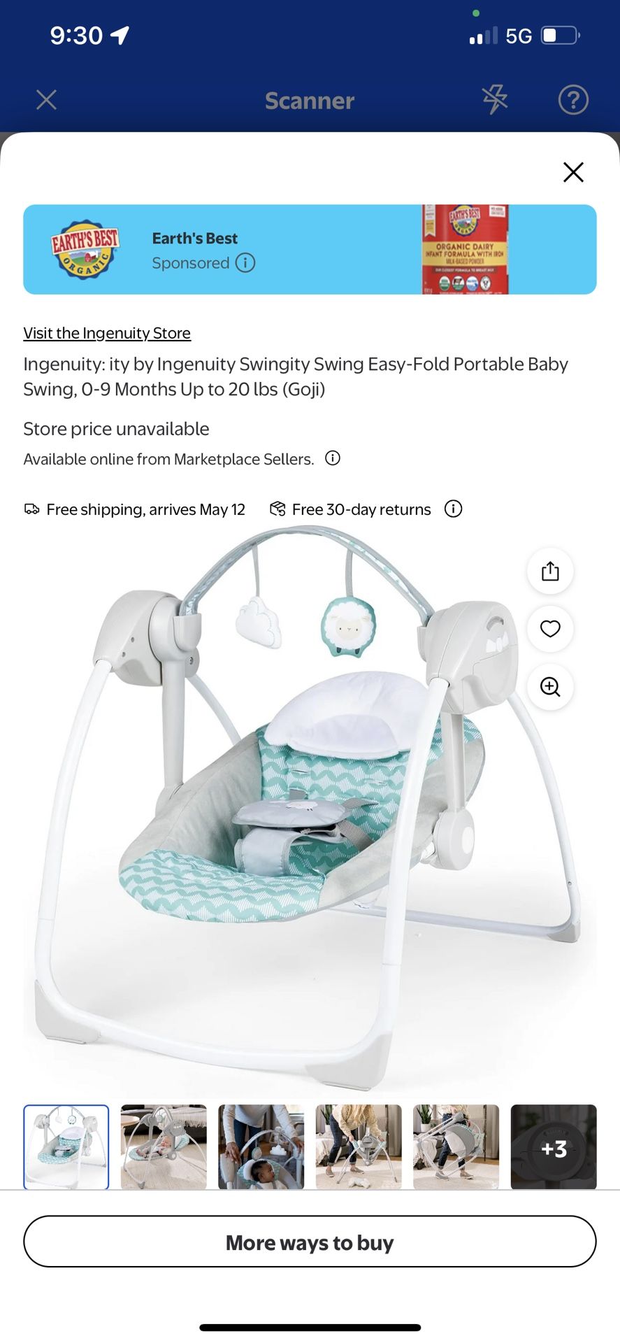 Ingenuity Baby Swing