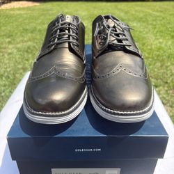 Cole Haan Silver Wingtip Dress Shoes