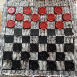 Large Checkers Set