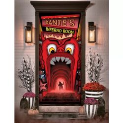 Beetlejuice Dante's Inferno Room Door Cover Halloween Decor Tim Burton NEW IN PACKAGING Horror,
