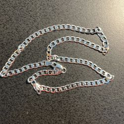 Valentine Day- 6mm Cuban .925 Sterling Silver Chain