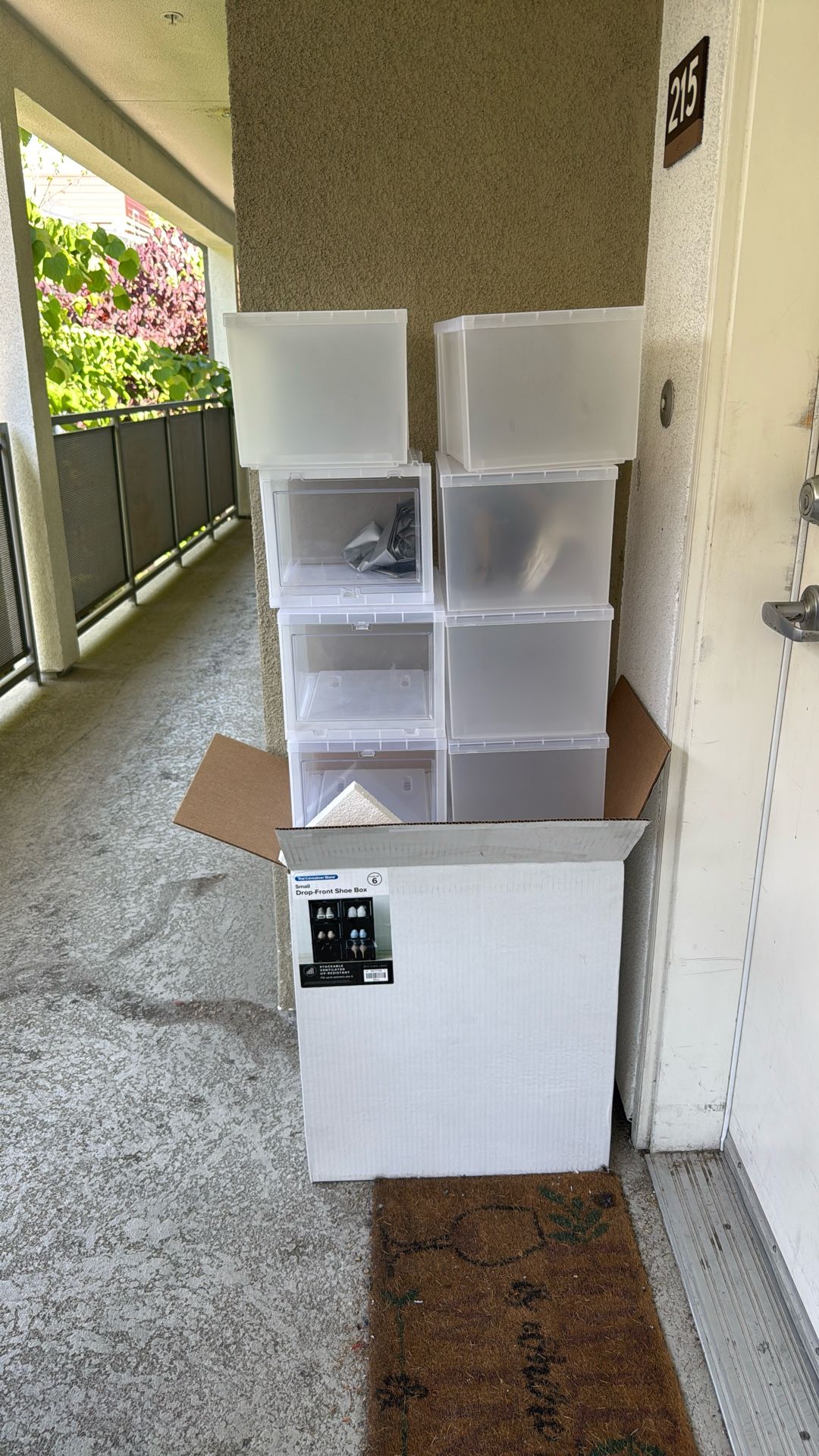 container store shoe boxes