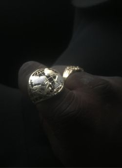 10k solid gold WORLD RING
