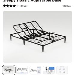 Twin Bed Frame Adjustable + Mattress (barely used)