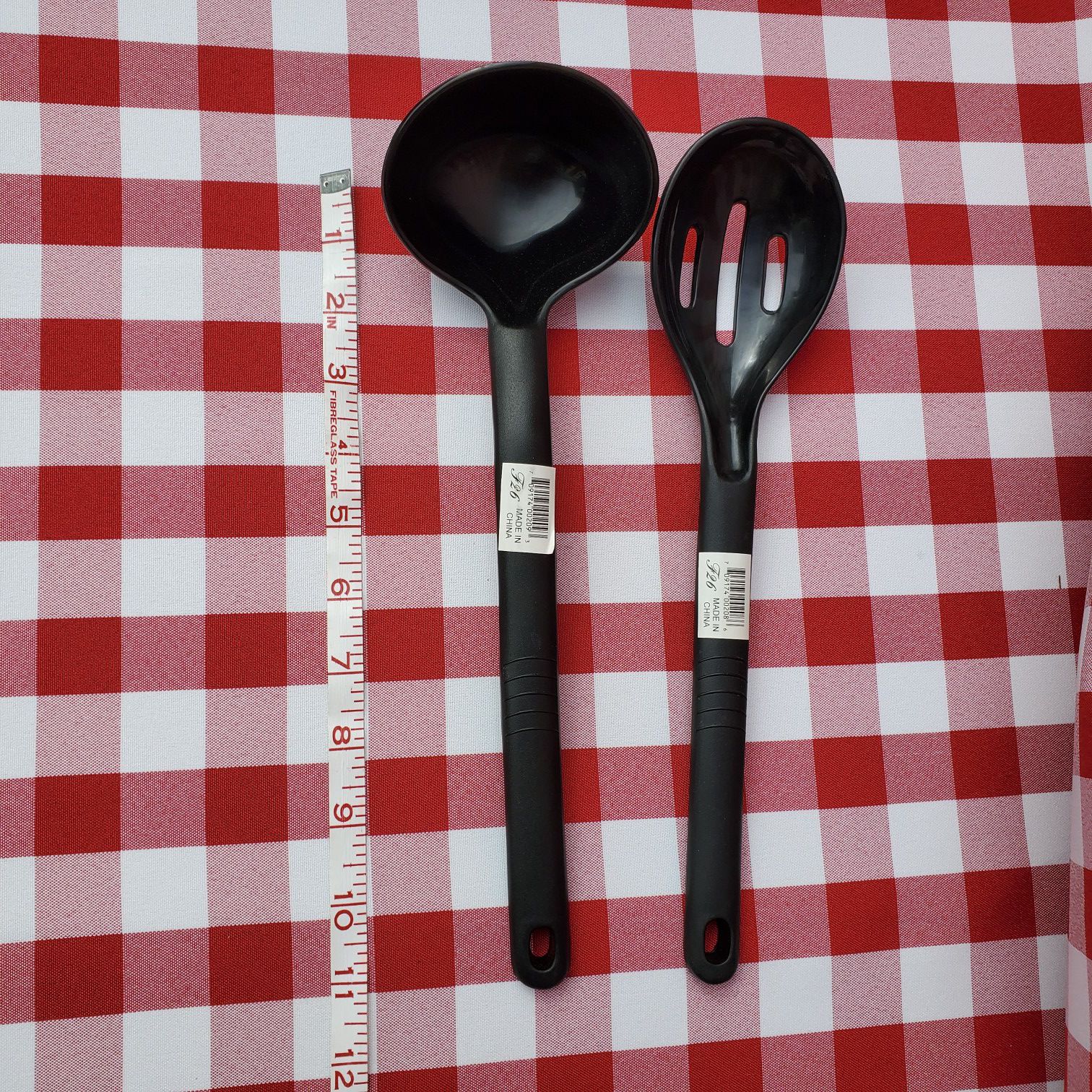 NEW set of 2 Plastic Lado and slotted spoon