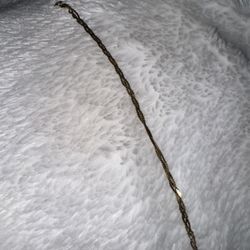 Vintage Braided Herringbone Bracelet, 7" 