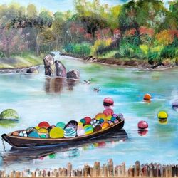 Glass Spheres On The Water