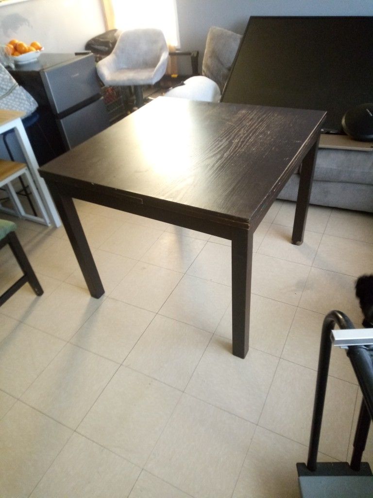 Brown Wood Dining Table