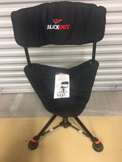Blackout swivel tripod chair hotsell