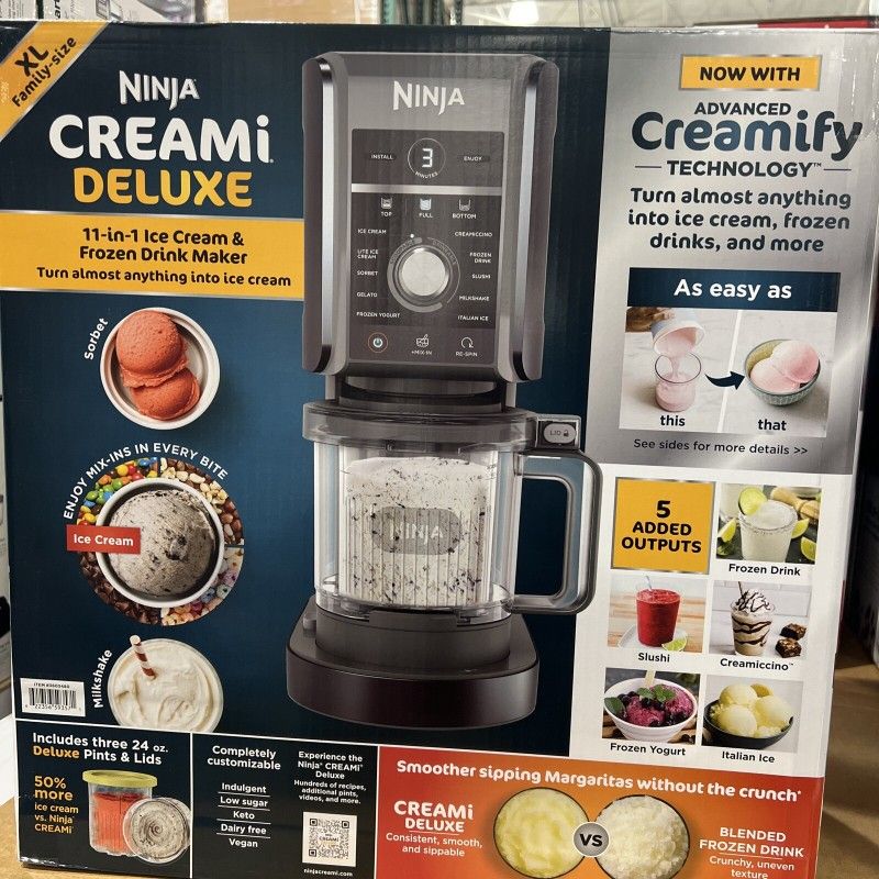 Ninja CREAMi Deluxe 11-in-1 Ice Cream and Frozen Treat Maker