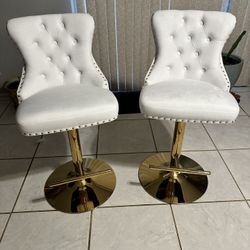 Velvet Barstools 