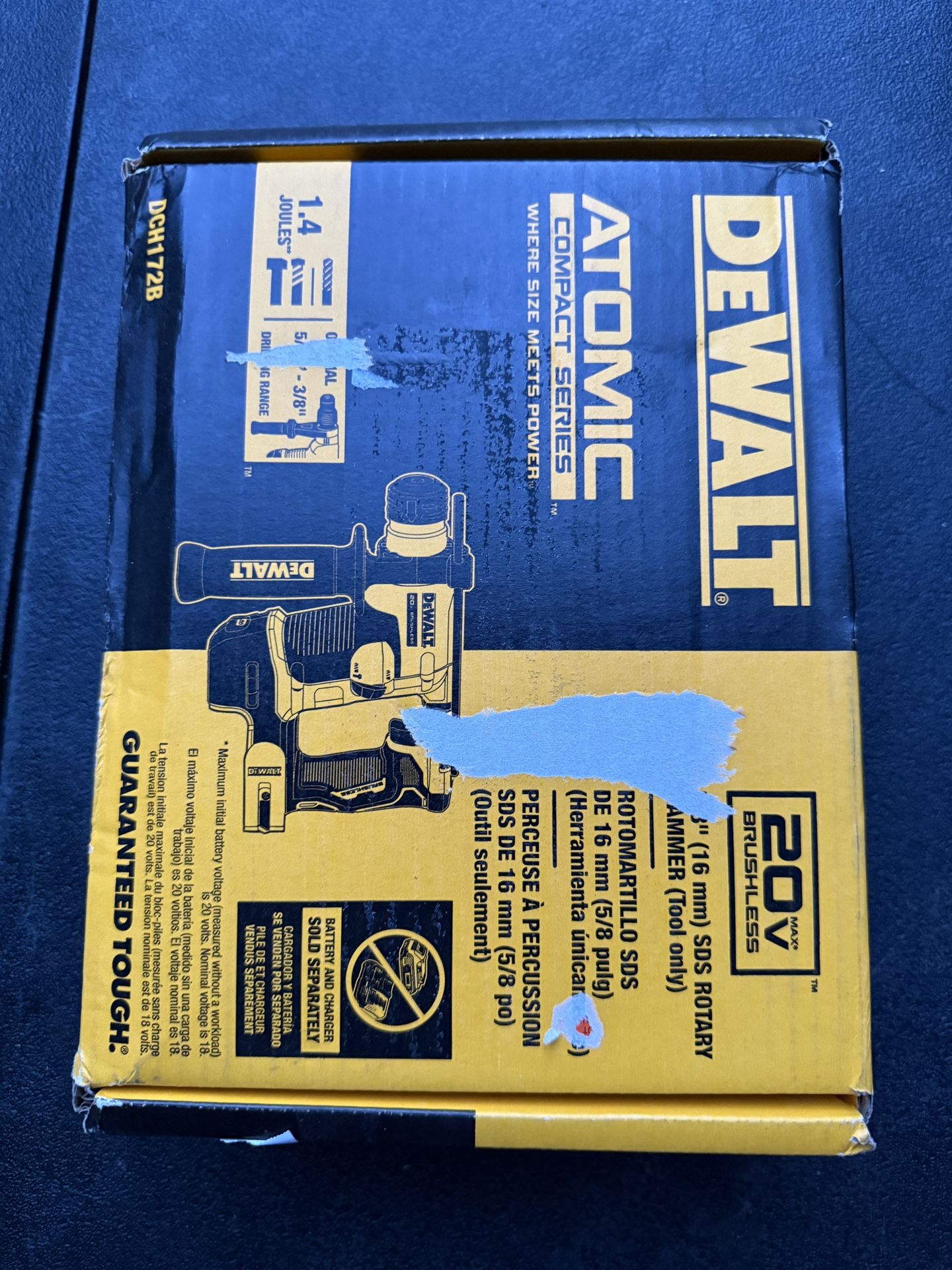 ATOMIC 20V MAX Cordless Brushless Ultra-Compact 5/8 in. SDS Plus Hammer Drill (Tool Only)