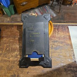 Vintage advertising match safe,