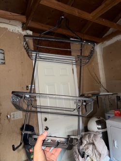 Shower caddy’s. Black or silver